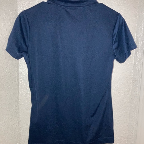 Nike Golf V Neck Shirt S Navy Blue Aramark - Picture 3 of 3